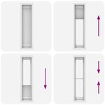 vidaXL Store plissé blanc 50x200 cm largeur du tissu 49 4 cm polyester