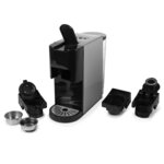 Princess Machine à café multi-capsules 1450 W 0 8 L Noir et argenté