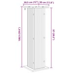 vidaXL Support de Plante Bois ancien 30 5 x 30 x 100 5 cm