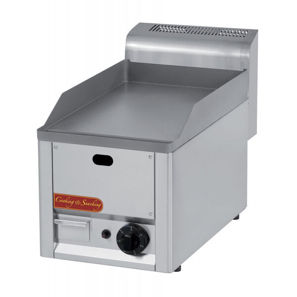 Plancha gaz professionnelle plaque lisse série 600 - 4 kw -  - acier 330x600x290mm