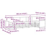 vidaXL Ensemble de canapés d'extérieur 5 pc Naturel et Anthracite