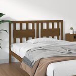vidaXL Tête de lit Marron miel 145 5x4x100 cm Bois massif de pin