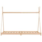 vidaXL Cadre de lit d'enfant Bois de pin massif 90 x 200 cm