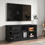 vidaXL Meuble TV noir 102x35 5x47 5 cm bois d'ingénierie