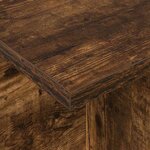 vidaXL Meuble TV Chêne fumé 102 x 35 x 45 cm Bois d'ingénierie