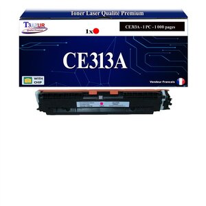 T3AZUR - Toner compatible avec CE313A pour HP LaserJet Pro 100 color MFP M175A M175NW - Magenta