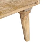 vidaXL Meuble TV 140x30x50 cm Bois de manguier massif
