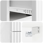 vidaXL Cabinet de chevet mural Blanc brillant 33 x 34 5 x 40 cm
