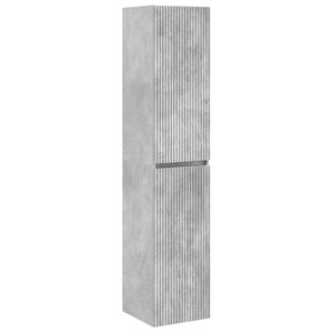vidaXL Cabinet de Salle de Bain Mural Gris béton 33 x 34 5 x 160 cm