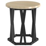 Tables d'appoint empilables 3 Pièces Chêne Sonoma en bois aggloméré