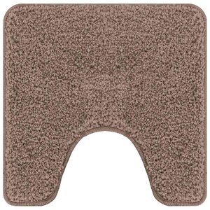 vidaXL Tapis de bain antidérapant avec découpe pour toilette Marron