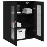 vidaXL Meuble mural Chêne noir 69 5 x 34 x 90 cm Bois d'ingénierie