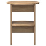vidaXL Meuble d'appoint 2 pc Chêne Artisanal Ø40 x 50 cm