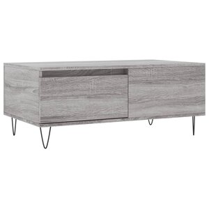 vidaXL Table basse Sonoma gris 90x50x36 5 cm Bois d'ingénierie
