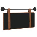 vidaXL Tête de lit suspendue Marron PU antique