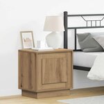 vidaXL Cabinet de chevet avec 2 Pièces chêne artisanal 44 x 34 5 x 45 cm