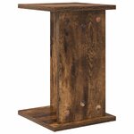 vidaXL Support de Plante 2 pièces Chêne fumé 25 x 25 5 x 40 5 cm