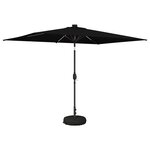vidaXL Parasol de jardin avec lumières LED et base 200 x 300 cm