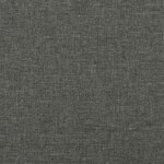 vidaXL Sommier à lattes de lit matelas LED gris foncé 120x190 cm tissu