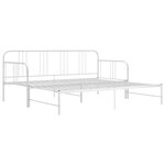 vidaXL Cadre de canapé-lit extensible sans matelas blanc 90x200 cm