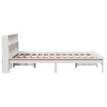 vidaXL Cadre de lit sans matelas blanc 160x200 cm bois de pin massif