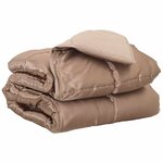 vidaXL Duvet complet toute l'année Doré 200 x 135 cm