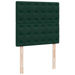 vidaXL Sommier à lattes de lit et matelas Vert foncé 80x200 cm Velours
