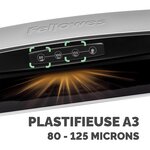 Plastifieuse de Documents Format A3 125 Microns Gris Clair/Noir FELLOWES