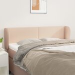 vidaXL Tête de lit avec oreilles Cappuccino 147x23x78/88 cm Similicuir