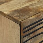 vidaXL Cabinet de chevet 40x33.5x46 cm en bois de manguier massif et en bois reconstitué