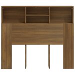 vidaXL Armoire de tête de lit Chêne marron 120x19x103 5 cm