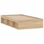 vidaXL Cadre de lit chêne sonoma 90x190 cm