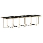 vidaXL Ensemble à manger de jardin et coussins 13 Pièces beige