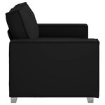 vidaXL Fauteuil canapé Noir 160 x 78 x 84 cm Cuir artificiel