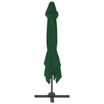 vidaXL Parasol avec base portable Vert