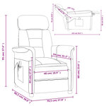 Vidaxl fauteuil de massage noir similicuir