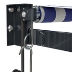 vidaXL Auvent rétractable automatique bleu et blanc 3 5x2 5 m