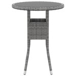 vidaXL Ensemble à manger de jardin 3 Pièces Résine tressée Gris