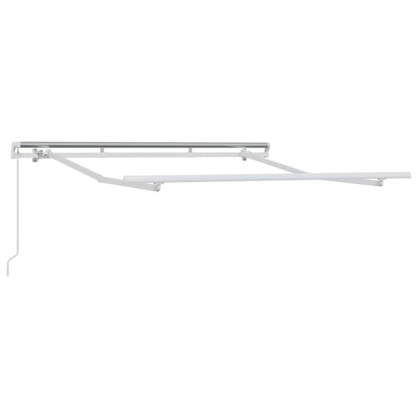 vidaXL Cadre d'auvent Blanc 2 5 x 2 m métal