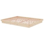 vidaXL Cadre de lit bois massif 160x200 cm
