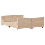 vidaXL Cadre de lit sans matelas 120x200 cm bois de pin massif