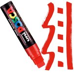 Marqueur Posca Rouge PC17 Pointe rectangulaire extra-large