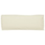 vidaXL Coussin pour banc de palette Crème 110 x 40 x 8 cm Tissu Oxford