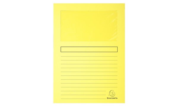 Paquet de 100 chemises à fenêtre SUPER 160g/m2 - 22x31cm EXACOMPTA