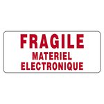 Étiquettes d'expédition fragile matériel électronique (lot de 500)