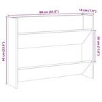 vidaXL Armoire à chaussures murale chêne artisanal bois d'ingénierie