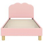vidaXL Cadre de lit pour enfants avec tête de lit Rose 80 x 160 cm
