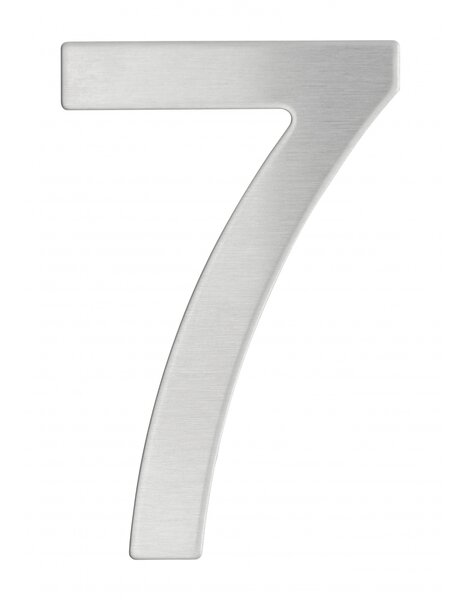 THIRARD - Chiffre 7 adhésif  inox  H.76mm - THIRARD