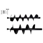 vidaXL Jeu de perceuse de sol à tarière Acier