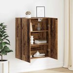 vidaXL Armoire suspendue Montage mural Bois ancien 69 5 x 34 x 90 cm